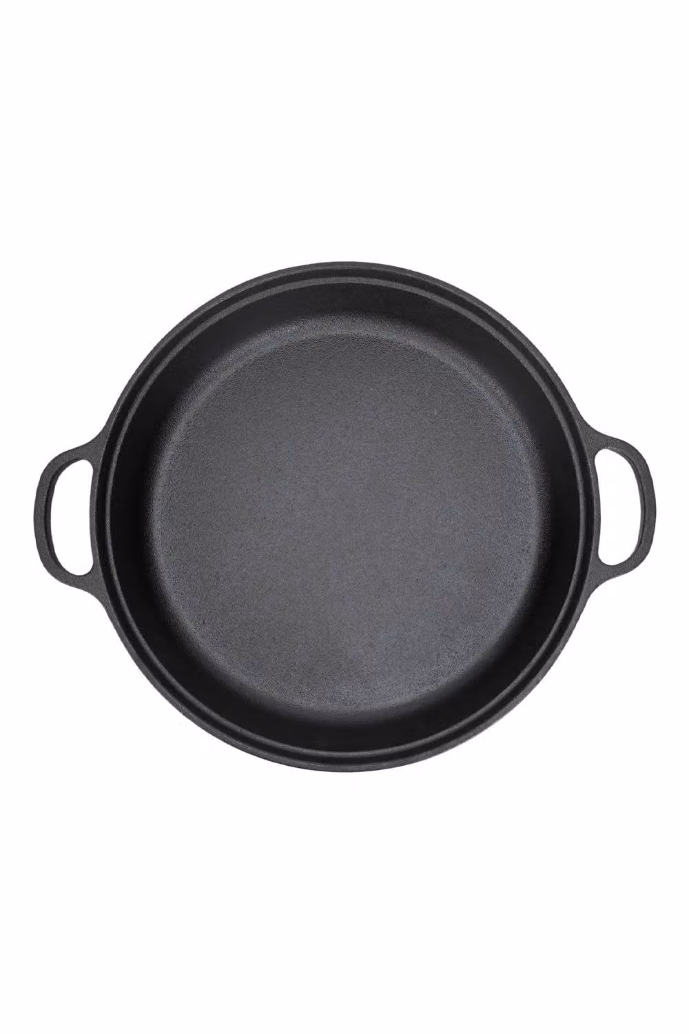 Garden Sanctuary Pre-Seasoned Round Cast Iron Braiser Pan with Glass Lid, Black – 3