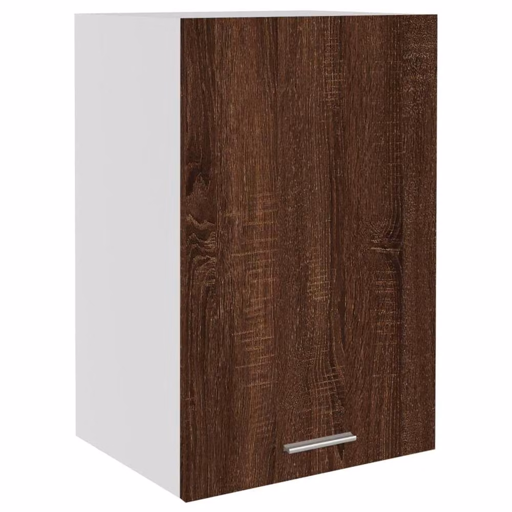 Berkfield Home Brown Oak Wall Mounted Hanging Kitchen Cabinet with Internal Shelves, W/D/H: 39.5 x 31 x 60 cm – 2