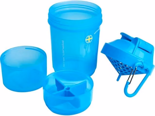 SmartShake Original2Go Leakproof Shaker Bottle, 600ml, Blue