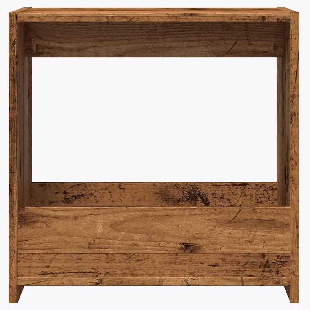 Berkfield Home Old Wood Side Table in Brown, W/D/H: 50 x 26 x 50 cm – 4