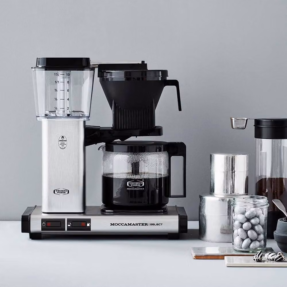 Moccamaster KBG Select Filter Coffee Machine with Glass Jug, Silver – 8