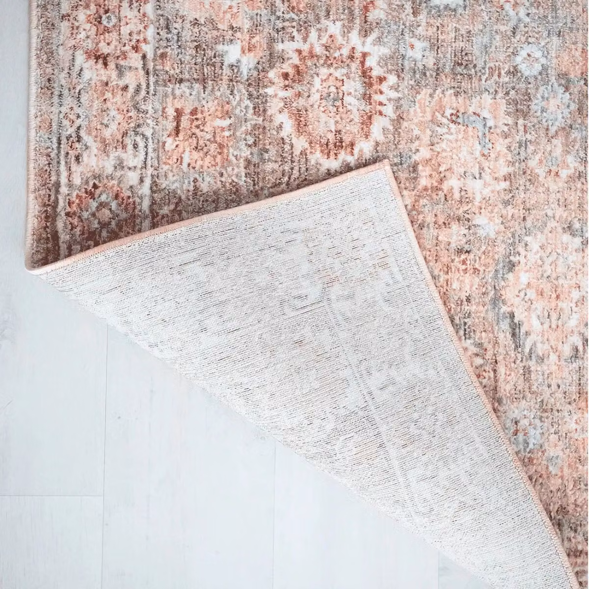 The Rug Shop UK Abstract Beige Traditional Machine Woven Easy Care Area Rug W: 200 cm, D: 290 cm – 3