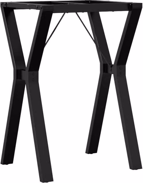 Berkfield Home Y-Frame Dining Table Legs in Black Cast Iron, W/D/H: 50 x 40 x 73 cm – 1