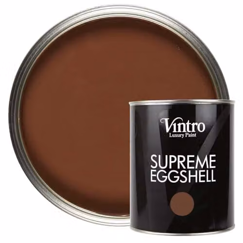 Vintro Brown Eggshell Paint for Walls, Wood and Trim, Satin Finish, 1 Litre