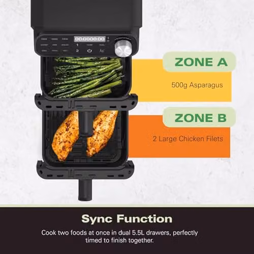 Hamilton Beach 11L Dual Zone XXL Air Fryer HBA11B in Black – 6