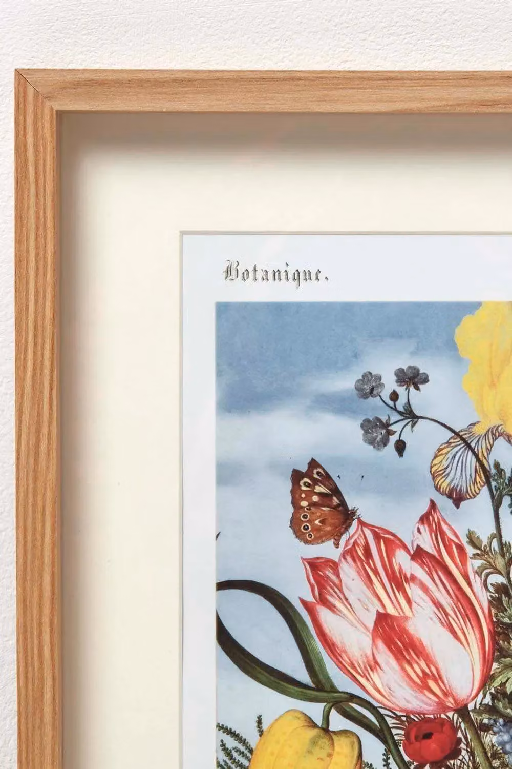 Homescapes Original Floral Wall Art Set of 2 Botanical Paper Posters in Multicolour and Beige, W/H: 30 x 40 cm – 2