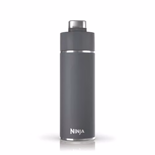 Ninja Thirsti Triple Insulated Stainless Steel Water Bottle and Flask, Grey, 530 ml – 1