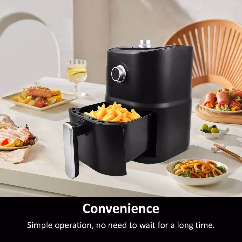 EONLION 3L Compact Manual Air Fryer in Black – 4