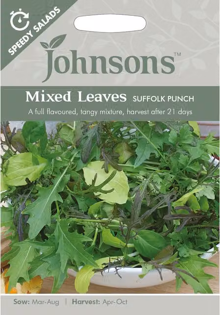 Johnsons Suffolk Punch Mixed Leaves Vegetable Seeds