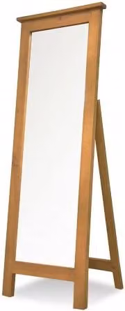 Archers Langdale Pine Wooden Cheval Mirror in Brown