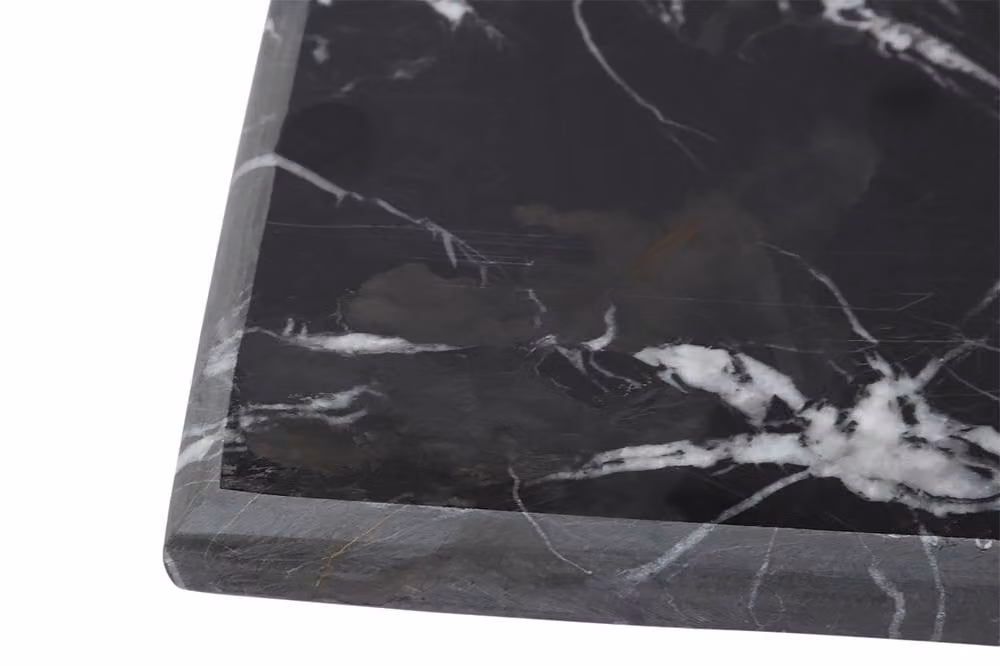 Premier Housewares Black and Gold Marble Rectangular Chopping Board W: 45 cm, D: 36 cm, H: 2 cm – 4