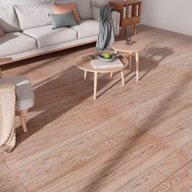 Lifeideas Self-adhesive Rustic Wood Look Plank Flooring, Brown