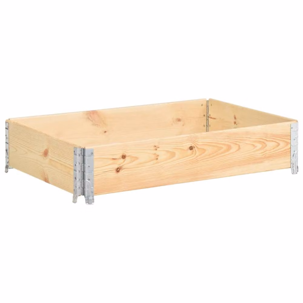 Berkfield Home Raised Bed in Brown Solid Pine Wood, W: 100 cm, D: 50 cm, H: 50 cm – 2