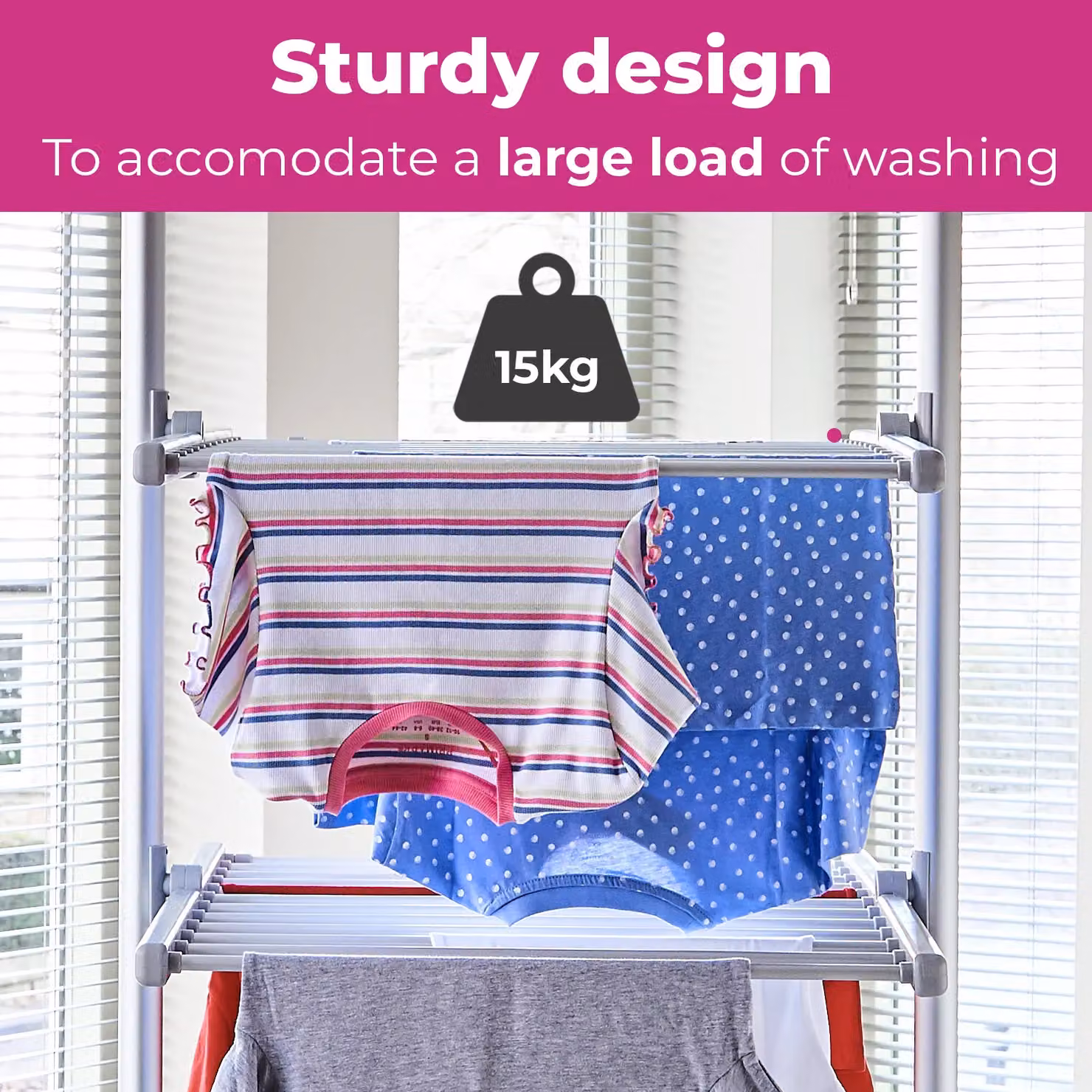 Neo Indoor Electric 3 Tier Heated Airer, Foldable, Silver – 4