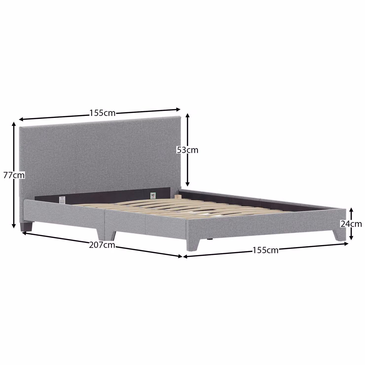 Vida Designs Victoria King Size Bed Frame in Light Grey Velvet Fabric with Storage – 2
