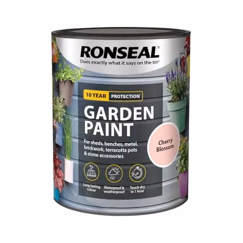 Ronseal Garden Paint in Pink, 0.75 l – 2