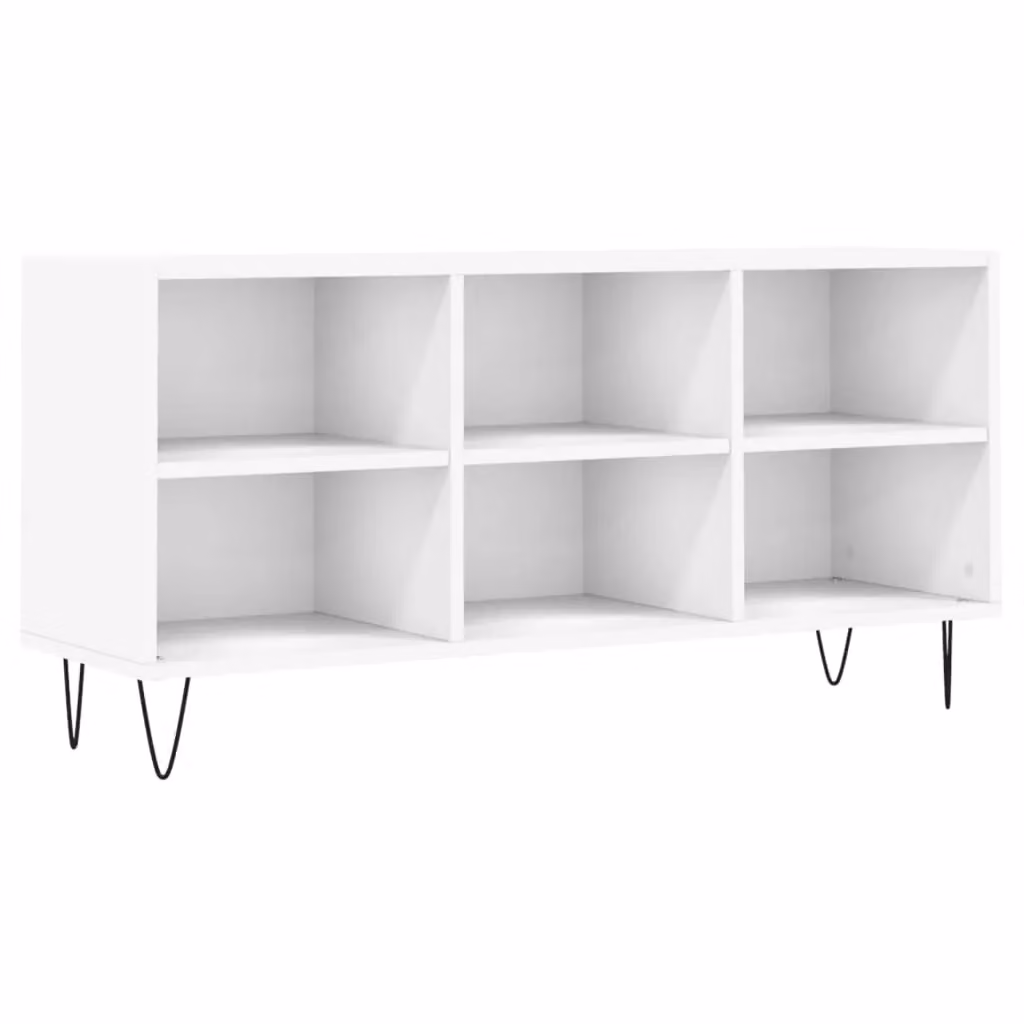Berkfield Home Modern White TV Cabinet in Matt Engineered Wood W/D/H: 103.5 x 30 x 50 cm – 2
