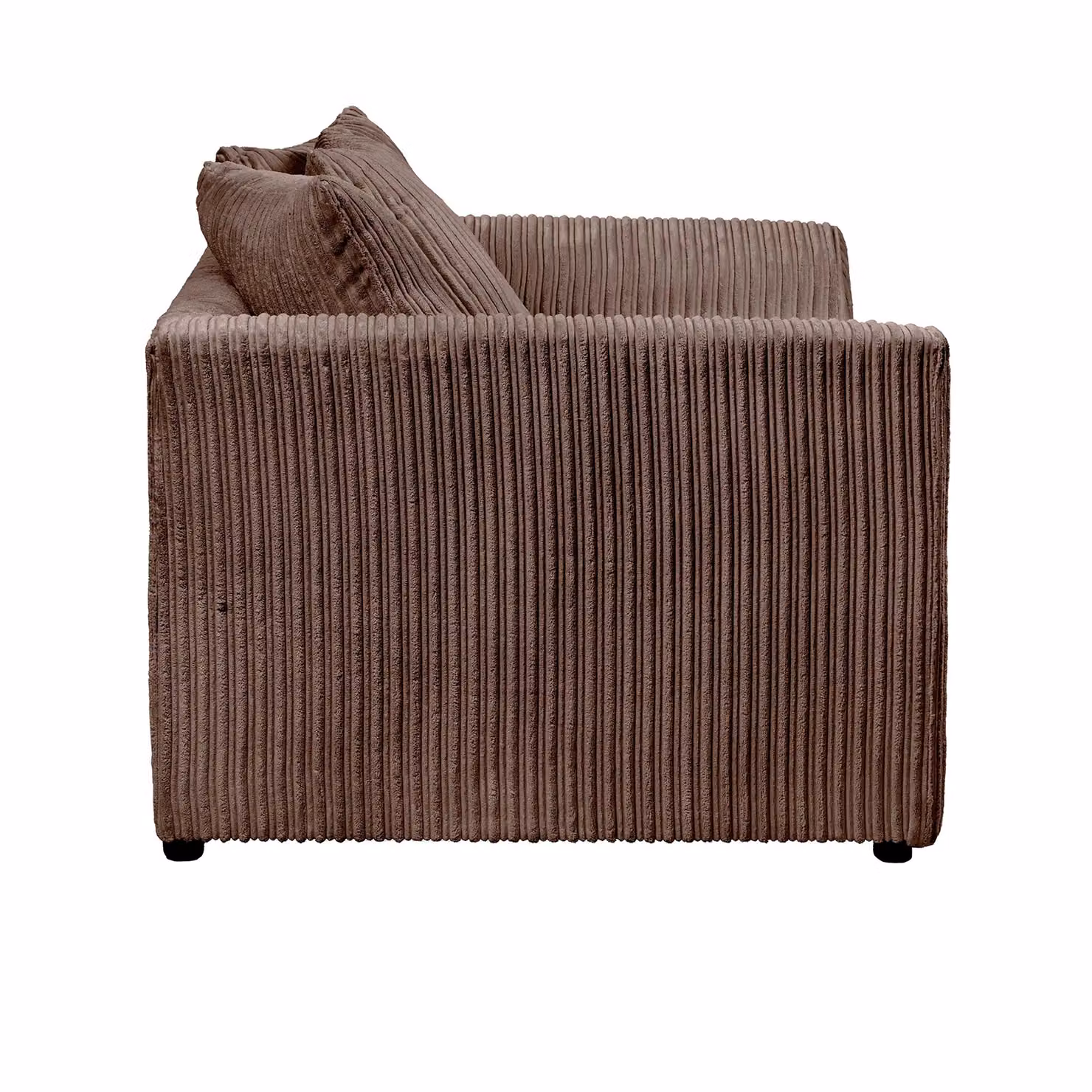 LUXURY LIFE Dylan 2 Seater Sofa in Chocolate Brown Jumbo Cord Fabric – 2