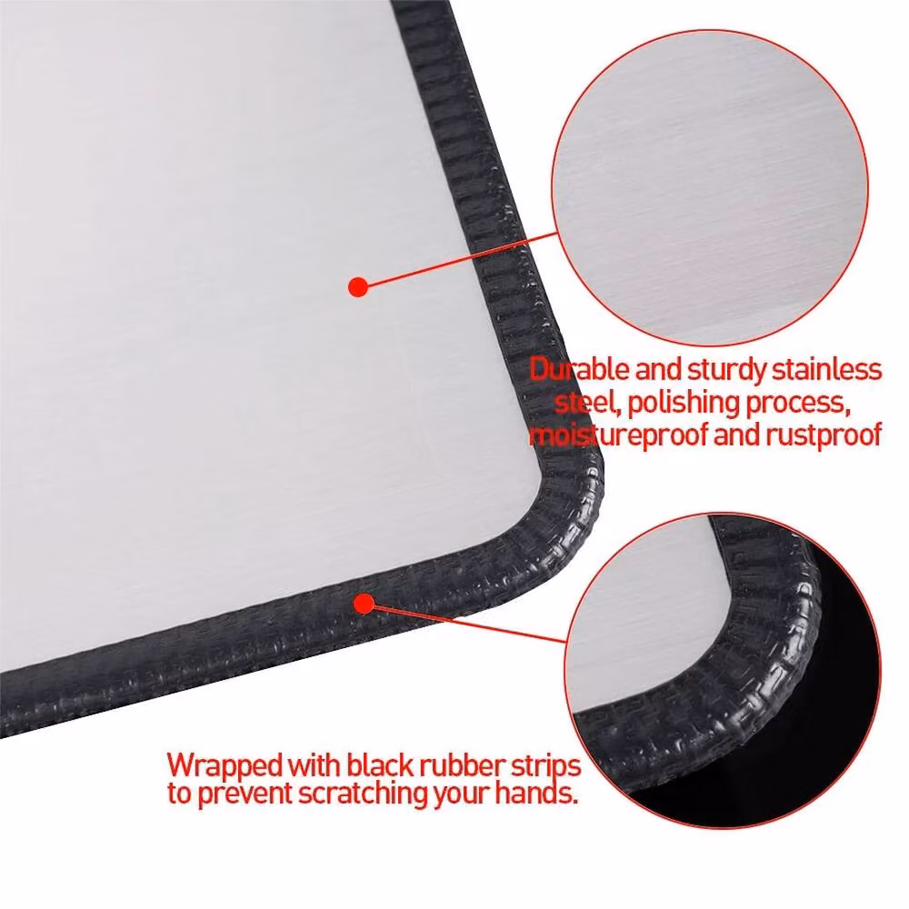 FLAVORA Grey Folding Oil Proof Splatter Screen, Rectangular, 0.6m2 – 2