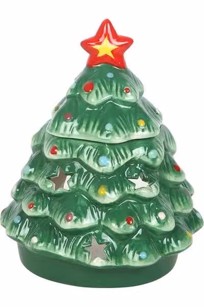 KDMD Nostalgic Christmas Tree Ceramic Oil Burner in Green – 2