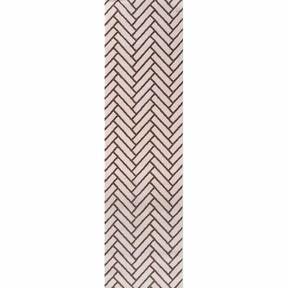 THE RUGS Loft Herringbone Soft Pile Area Rug in Taupe, W/D/H: 120 x 170 cm – 5