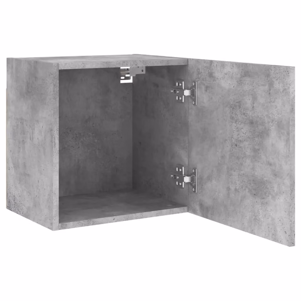 Berkfield Home Wall Mounted TV Cabinet in Concrete Grey, W: 40.5 cm, D: 30 cm, H: 40 cm – 3