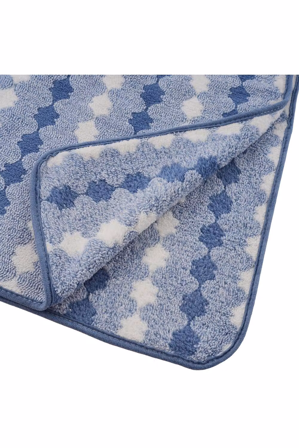 Living and Home Soft 4-Piece Blue Striped Microfibre and Terry Towel Set – 3