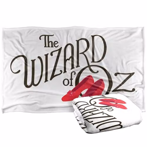 Warner Bros. The Wizard Of Oz Vector Logo Super Soft Fleece Throw Blanket, Multicolour, W: 91 cm, D: 147 cm