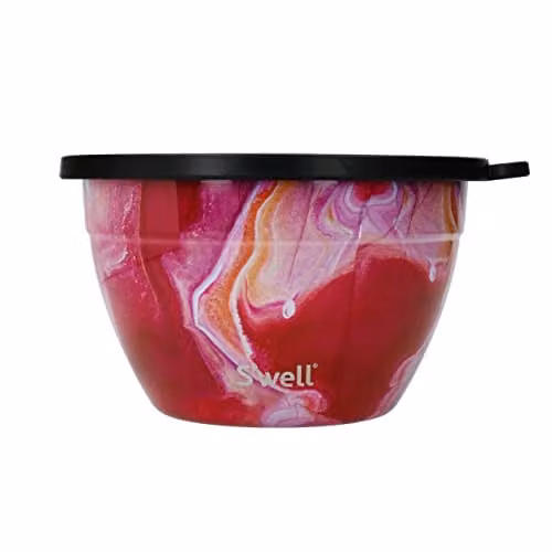 S'well Rose Agate Salad Bowl Kit, 1.9 l, Pink