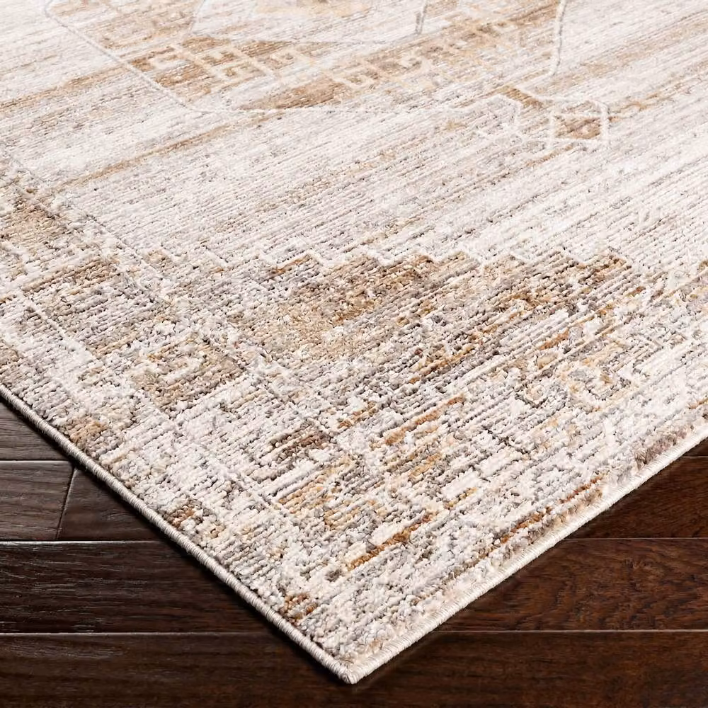 Livabliss Fifth Avenue Vintage Traditional Fringe Living Room Rug in Grey, Brown, Green and Beige, W: 155 cm, D: 220 cm – 4