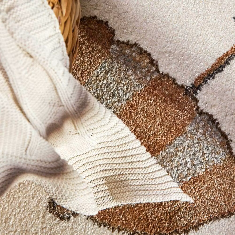 Villeroy & Boch Rainbow Party Boho Kids Rug in Beige and Multicolour, W: 160 cm, L: 230 cm – 3