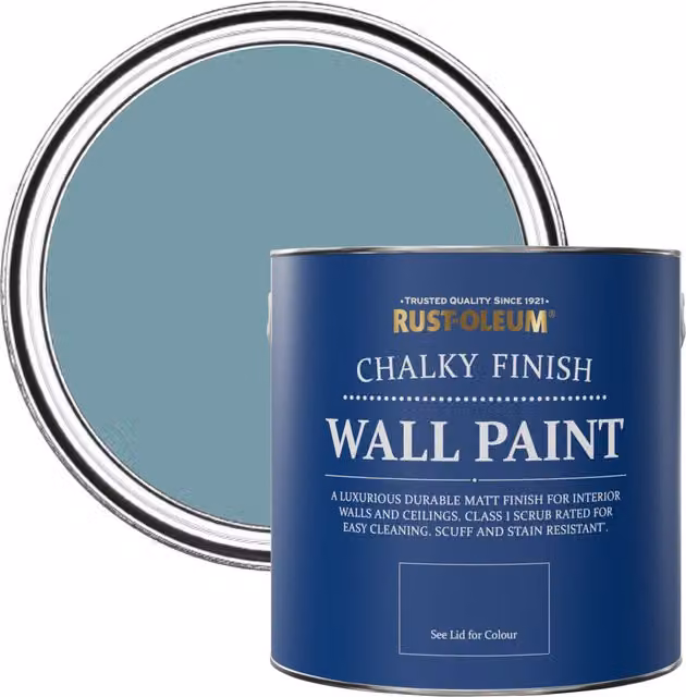 Rust-Oleum Pacific State Blue Matt Chalky Wall Paint, 2.5L – 1
