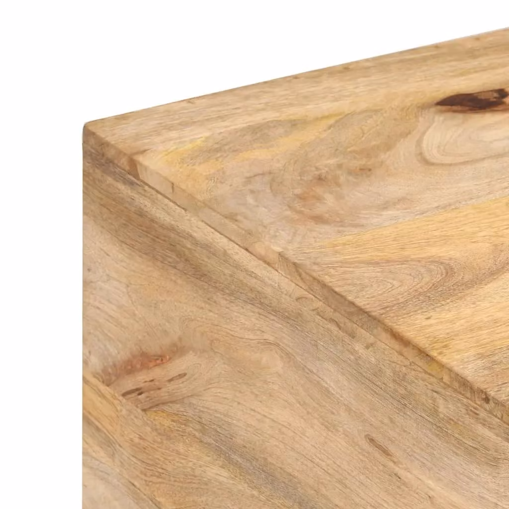 Berkfield Home Square Coffee Table in Brown Solid Mango Wood, W/D/H: 67 x 67 x 45 cm – 4