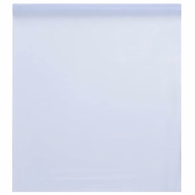 Berkfield Home Static Frosted Transparent White PVC Window Films, 3 Pack, Black