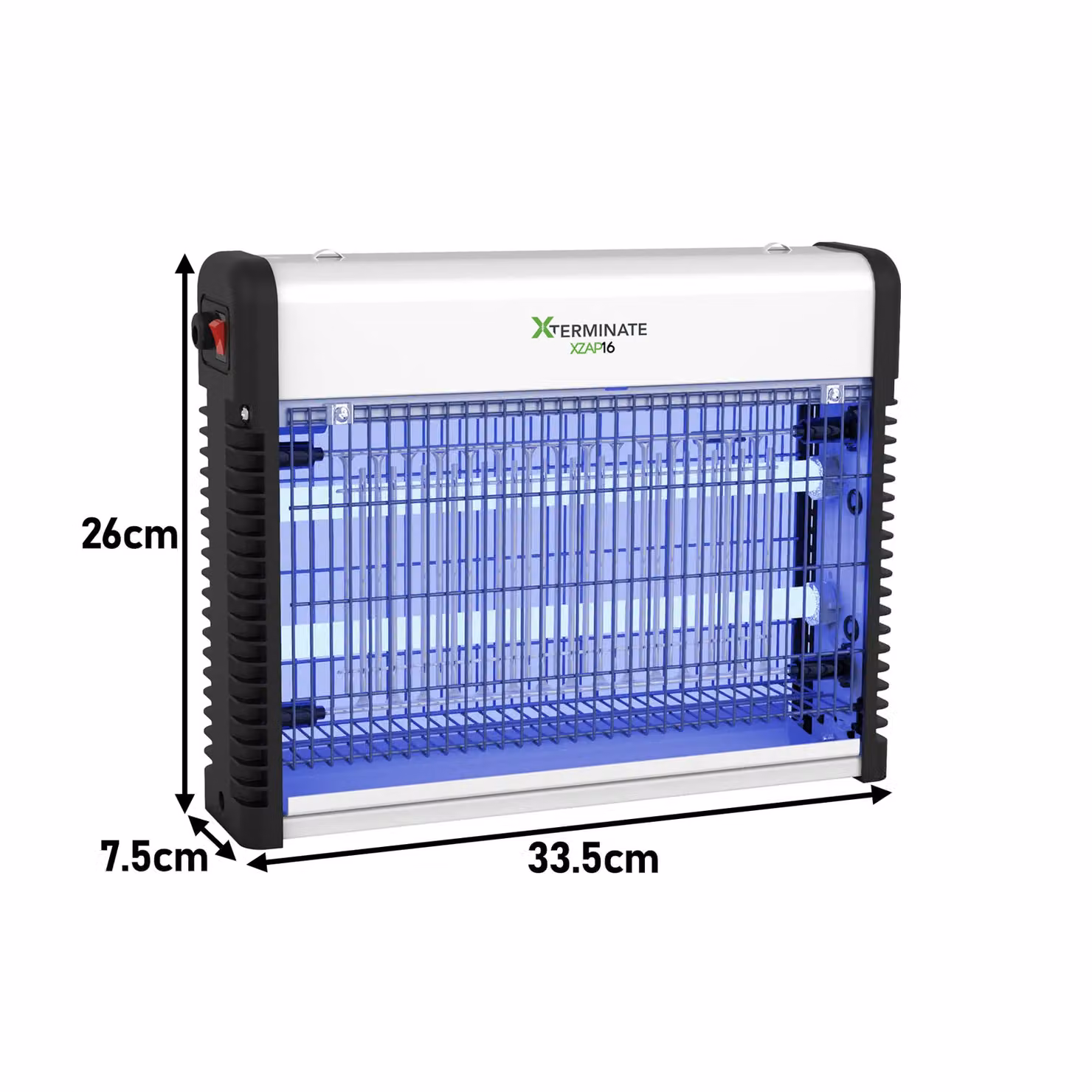 Xterminate UV LED Wall Mounted Fly Zapper Killer Unit, 16W, Silver – 5
