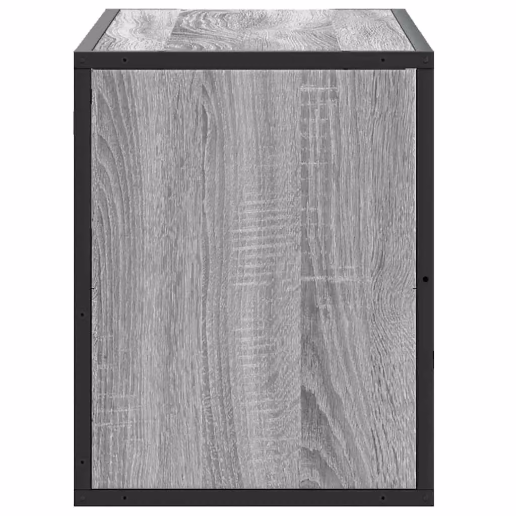 Berkfield Home Industrial TV Cabinet in Grey Sonoma, W/D/H: 80 x 31 x 39.5 cm – 4