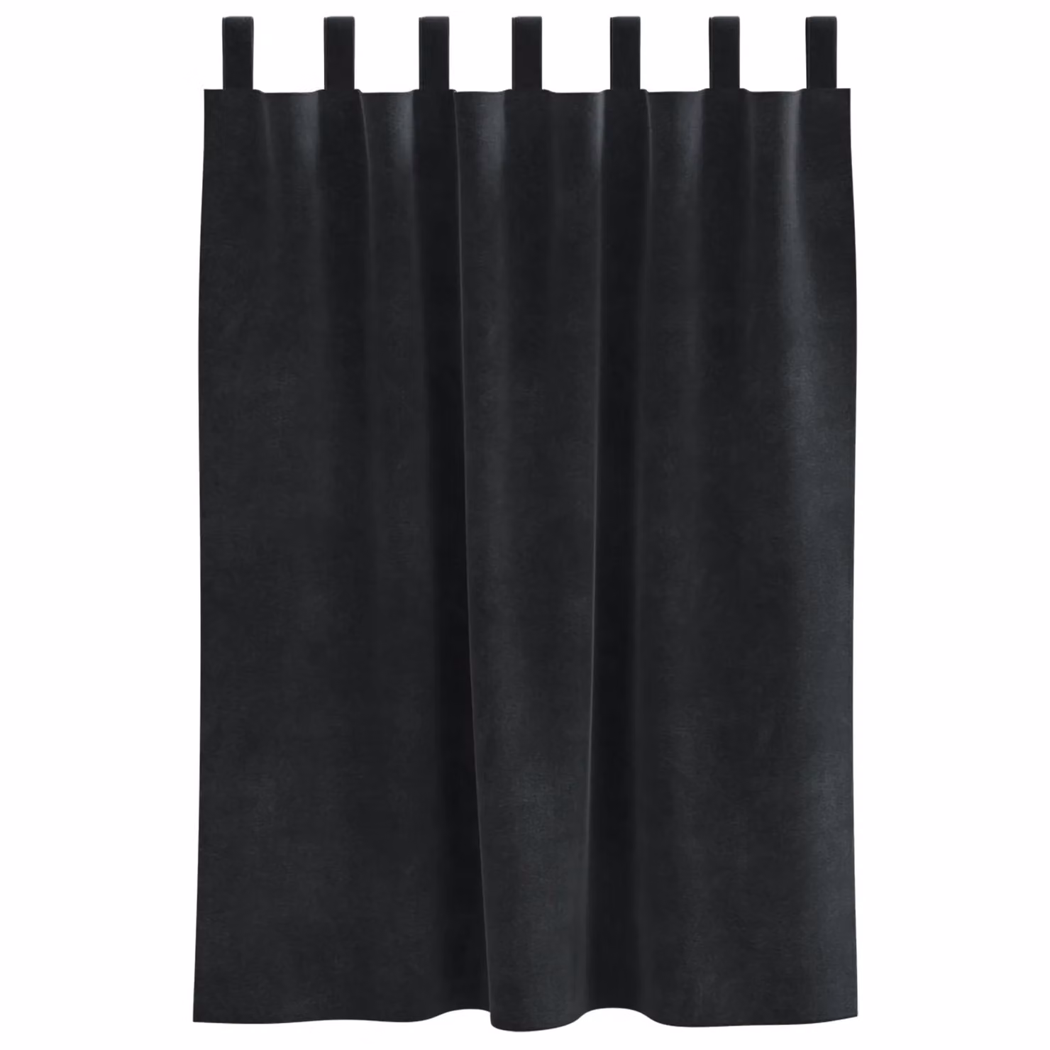 Berkfield Home Blackout Velvet Curtains with Hanging Loops, 2 Pack, Black – 3
