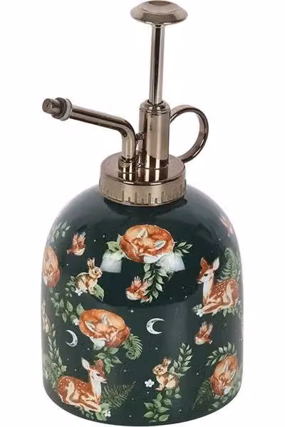 KDMD Fawn & Friends Forest Print Ceramic Plant Mister in Green – 2
