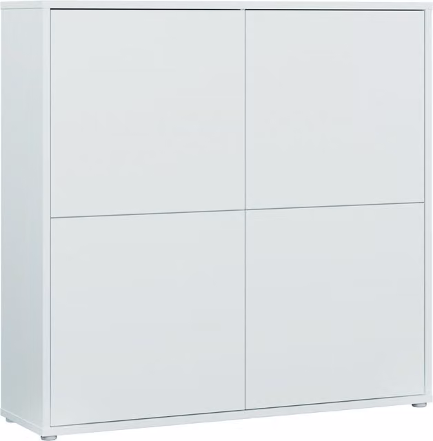 Furniture To Go Alice Springs 4 Door Storage Cabinet in Sand Light Grey