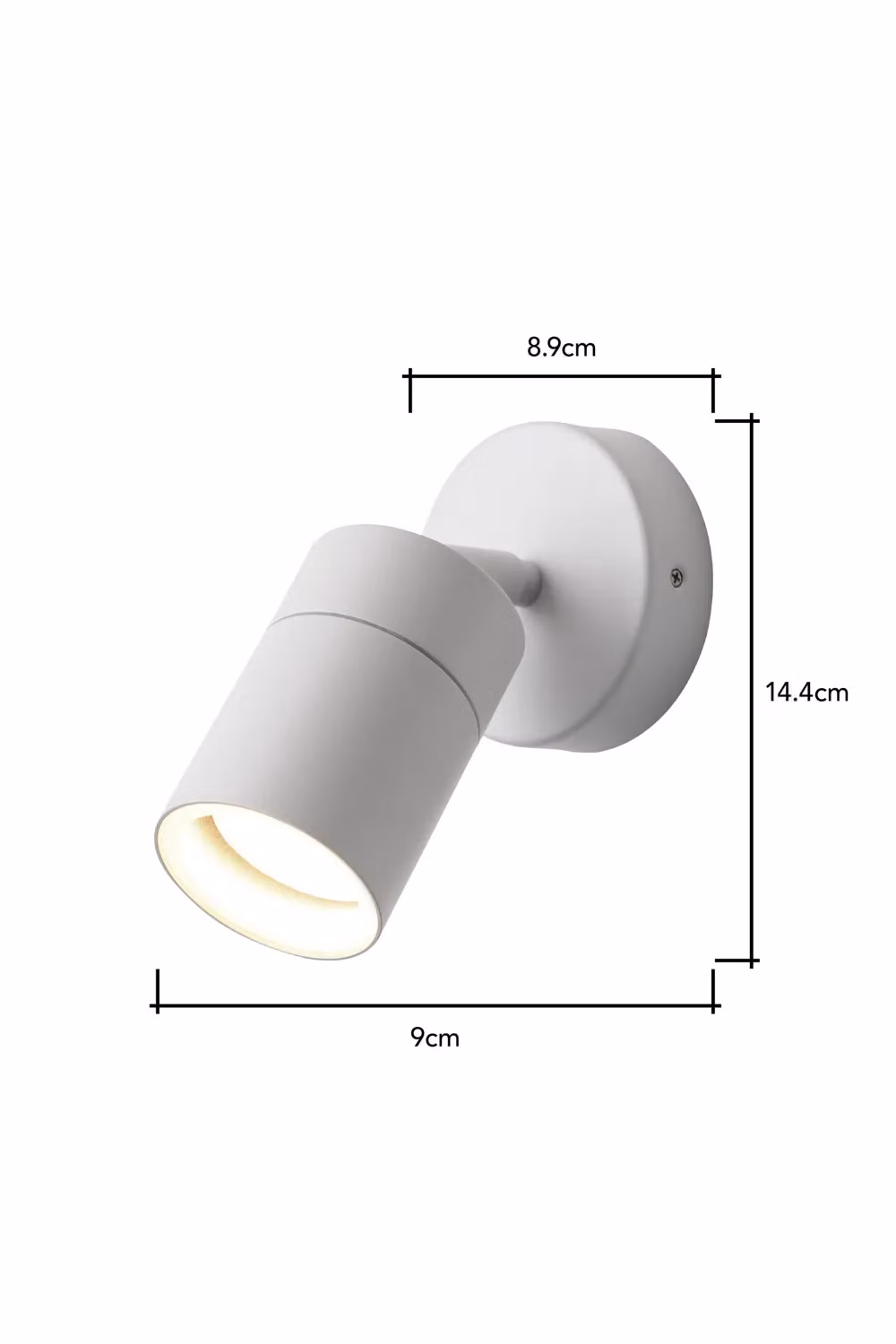 BHS Lighting Jared Modern White Metal Outdoor Wall Light – 3