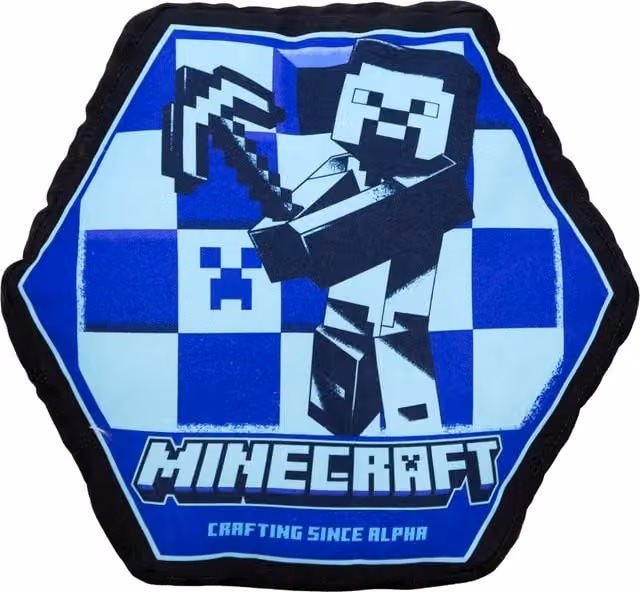 Minecraft Reversible Craft Shaped Cushion - Multicolour