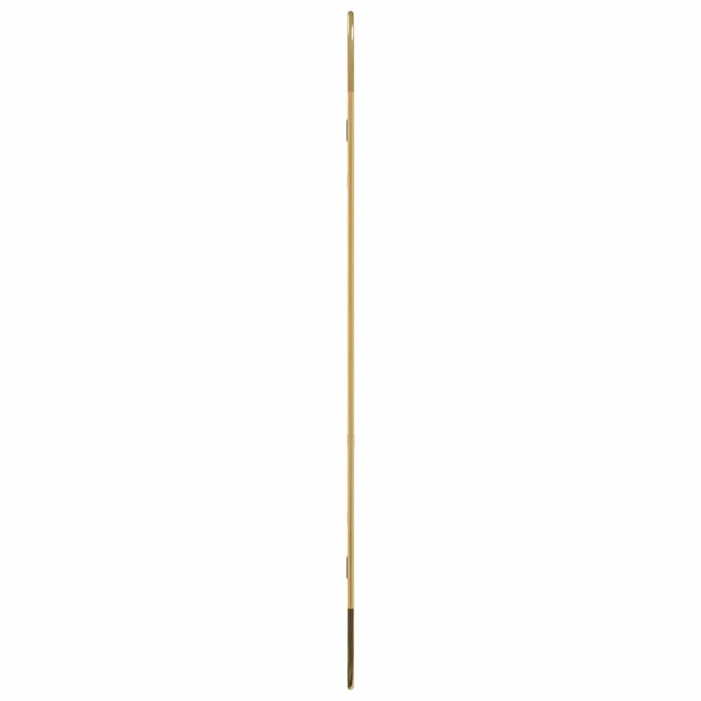Berkfield Home Oval Wall Mirror in Gold, W: 90 cm, H: 40 cm – 2