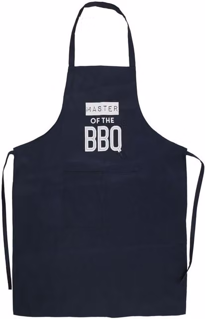 Gloriously Good Master of the BBQ Apron in Blue for Adults