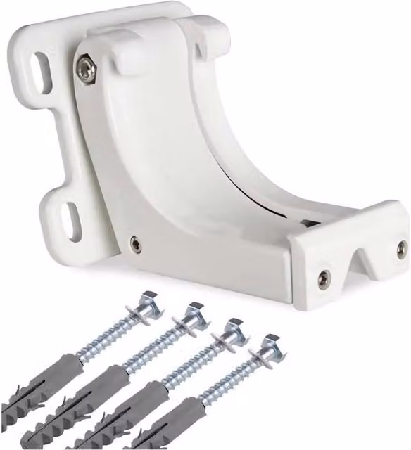 Primrose Awnings Wall Bracket and Bolts for Full Cassette Awnings, White