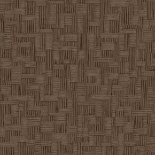 Grandeco Camu Geometric Blocks Textured Wallpaper in Brown
