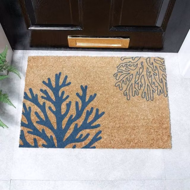 Artsy Mats Coral Doormat in Brown, W/D: 60 x 40 cm – 1