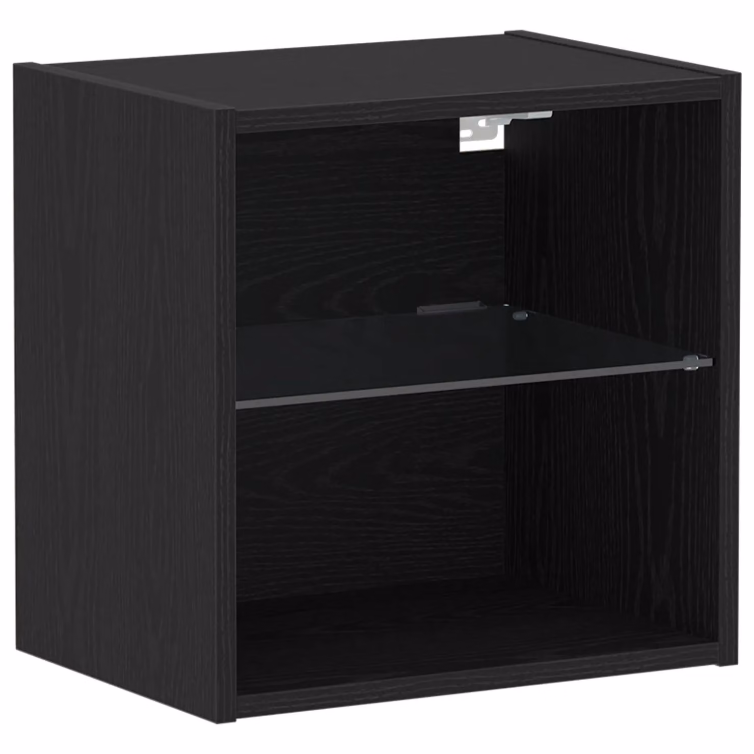 Berkfield Home Black Oak Wall Cabinets with LED Lights, 2 Pieces, W: 40 cm, D: 30 cm, H: 30 cm – 3