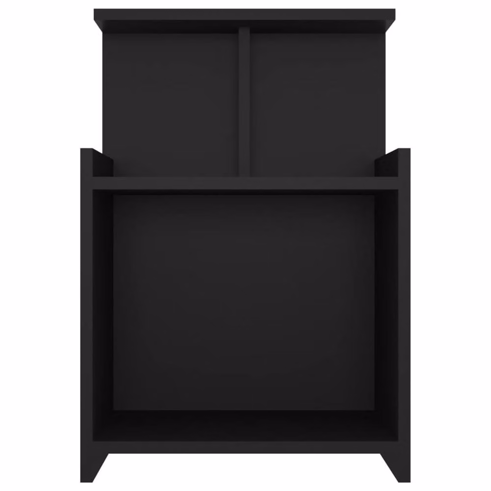 Berkfield Home Durable Bed Cabinets, 2 Piece Set in Black, W/D/H: 40 x 35 x 60 cm – 4