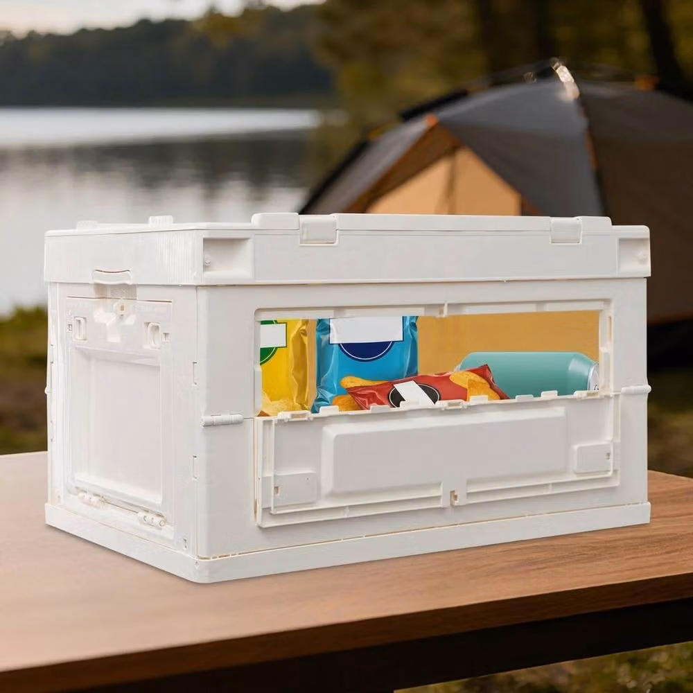 Kelvenix Foldable Camping Storage Container, 65L, Beige White – 2