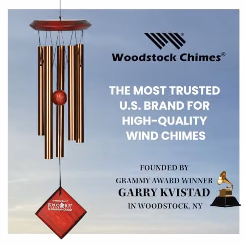 Woodstock Chimes Chimes of Mars Wind Chime in Bronze, H 43.18 cm x W 25.4 cm x D 25.4 cm – 7
